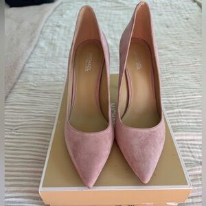 Michael Kors Keke Pumps Pink Suede size 8